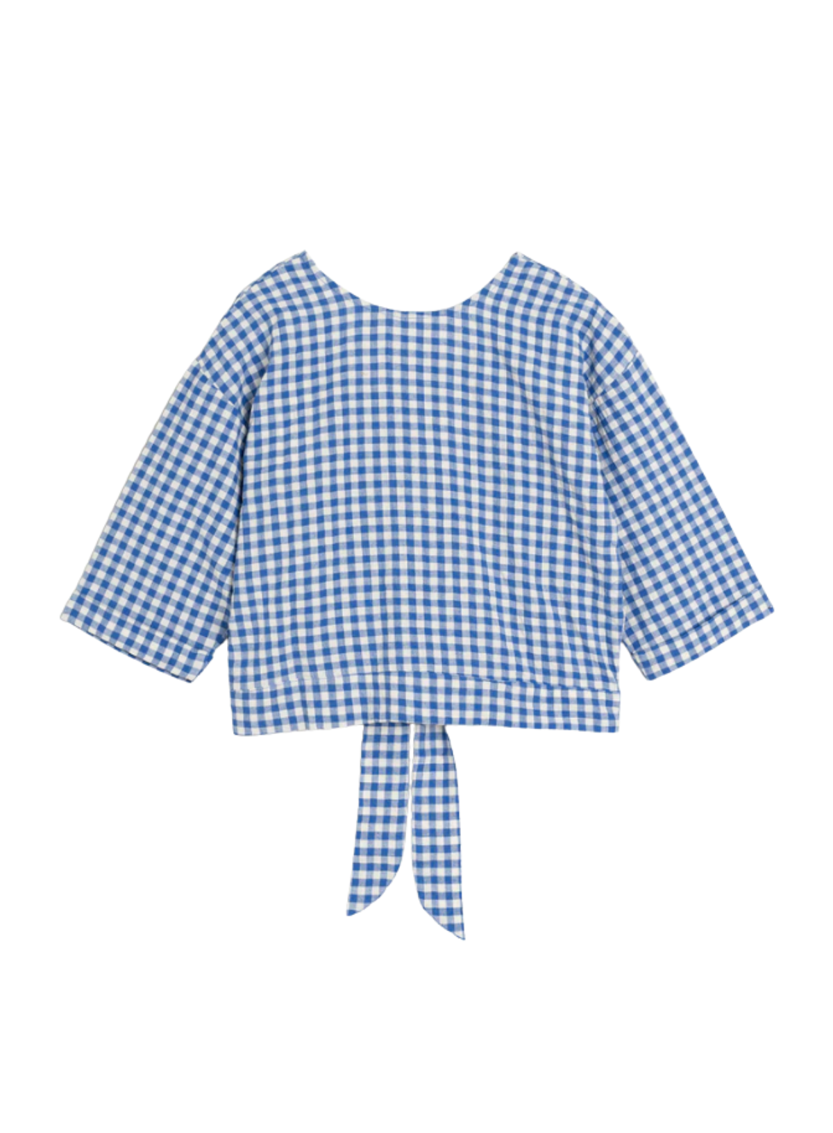 Indi & Cold Blue Check Top