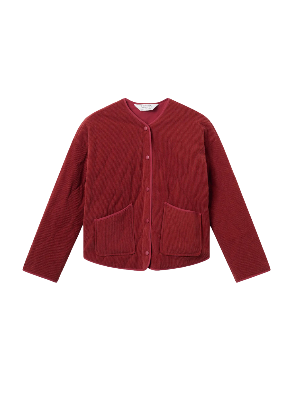Corduroy Fabric Jacket in Brown from Compañia Fantastica