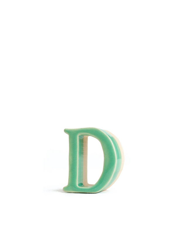 Ceramic Uppercase Letter from MudLOVE