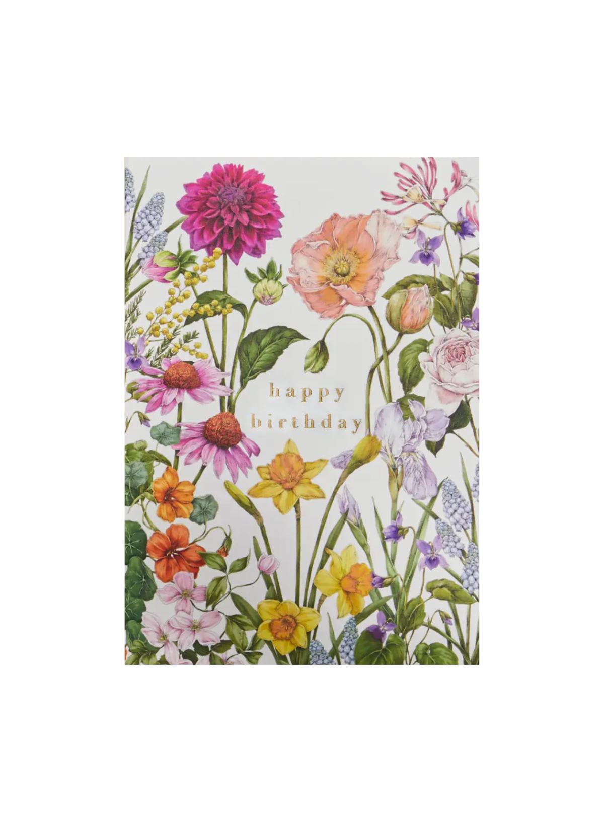 Catherine Lewis Bountiful Blooms Happy Birthday Card