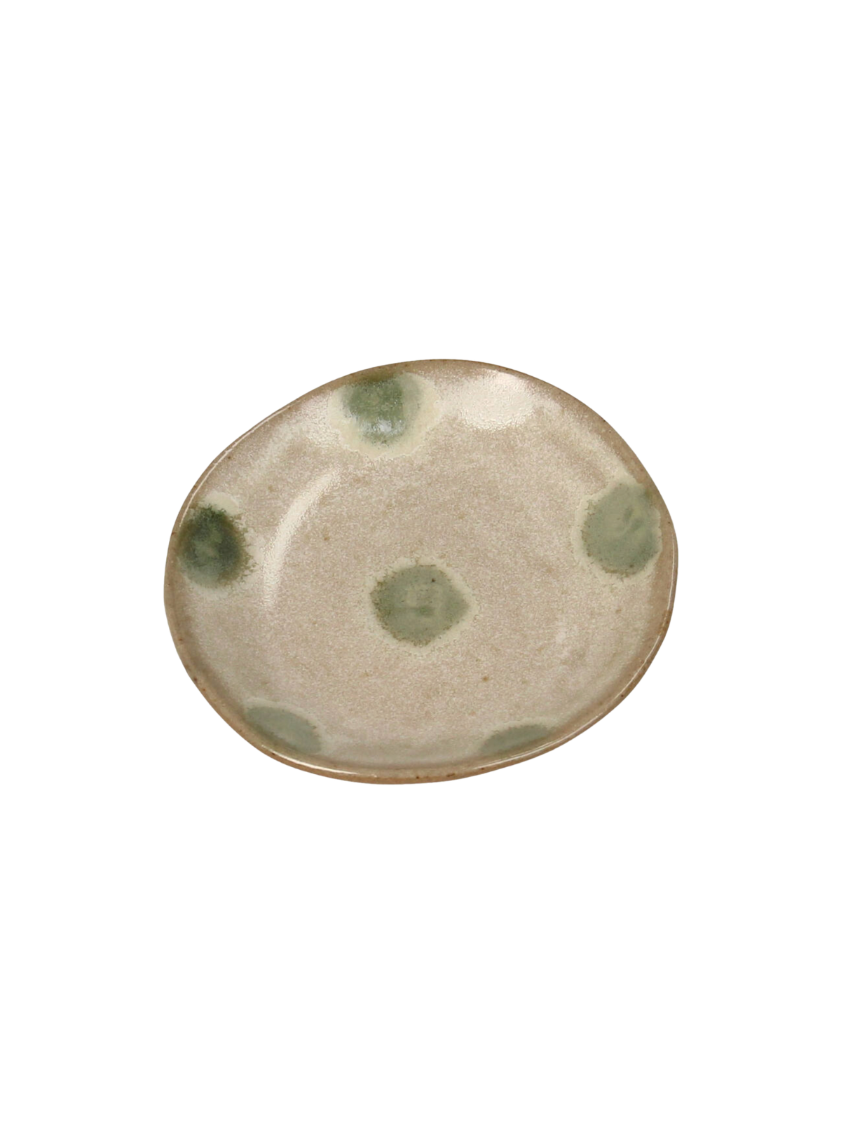 Kersten Green Dots Plate 7.8cm