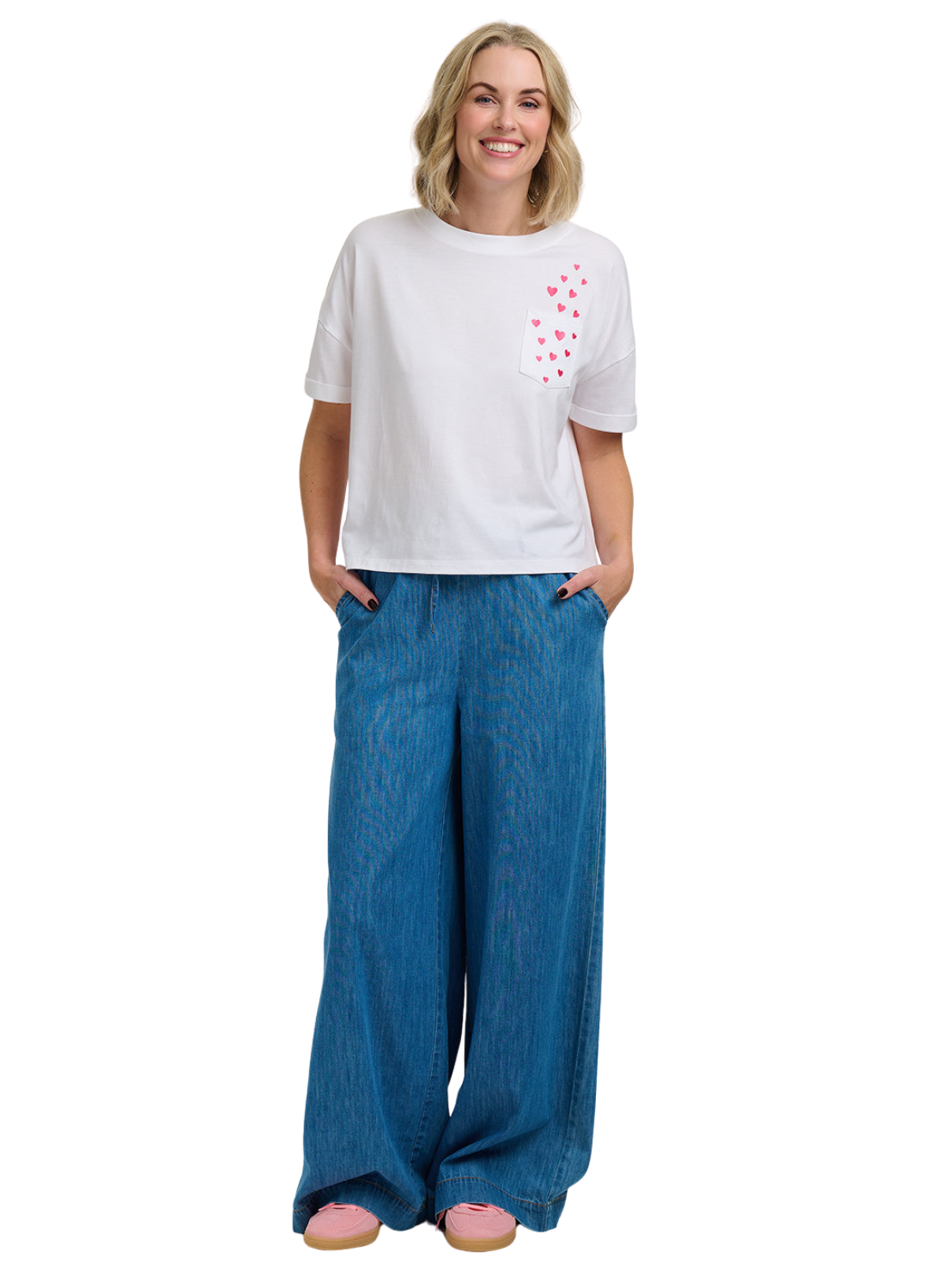 Sugarhill Celia Heavy-Weight T-Shirt in White