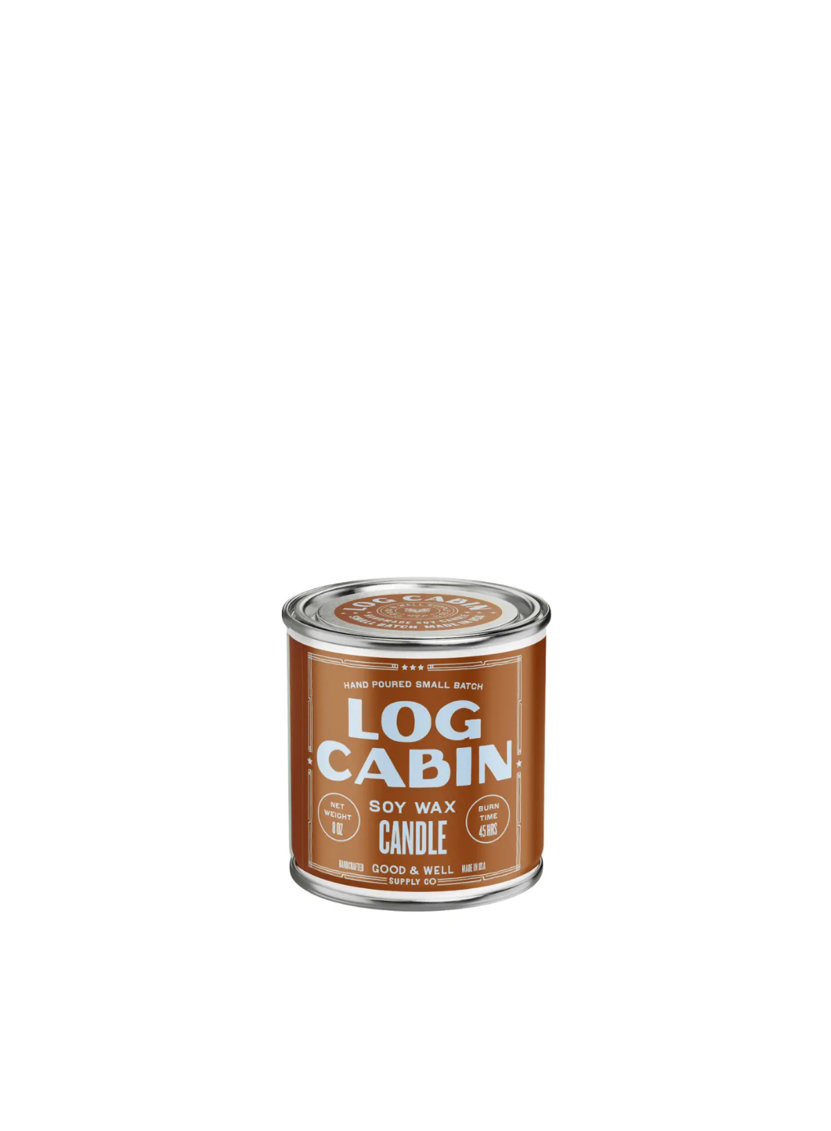 Log Cabin Soy Candle 1/2 Pint from Good & Well Supply Co.