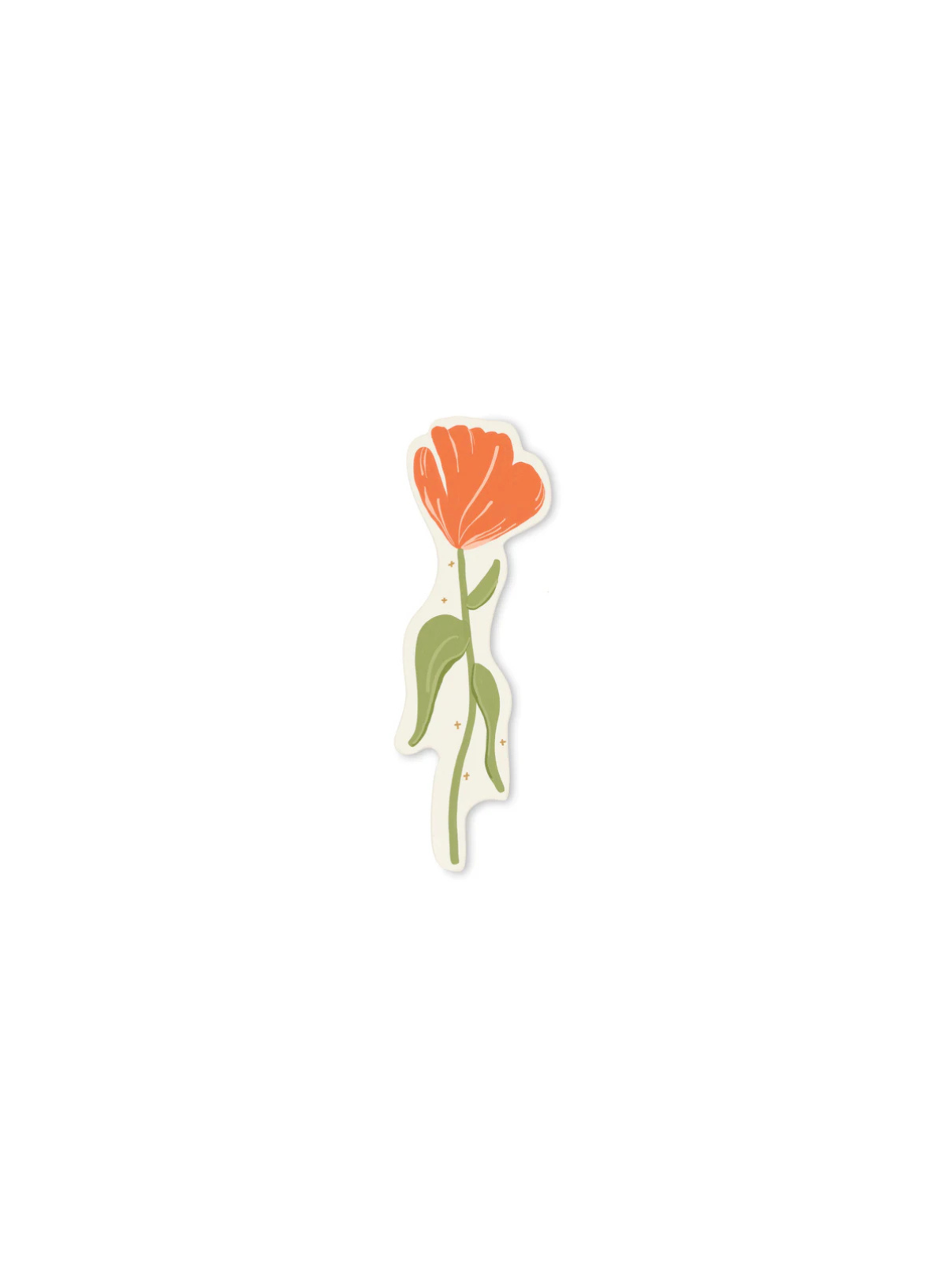 Designworks Ink Framed Floral Bookmark - Poppy