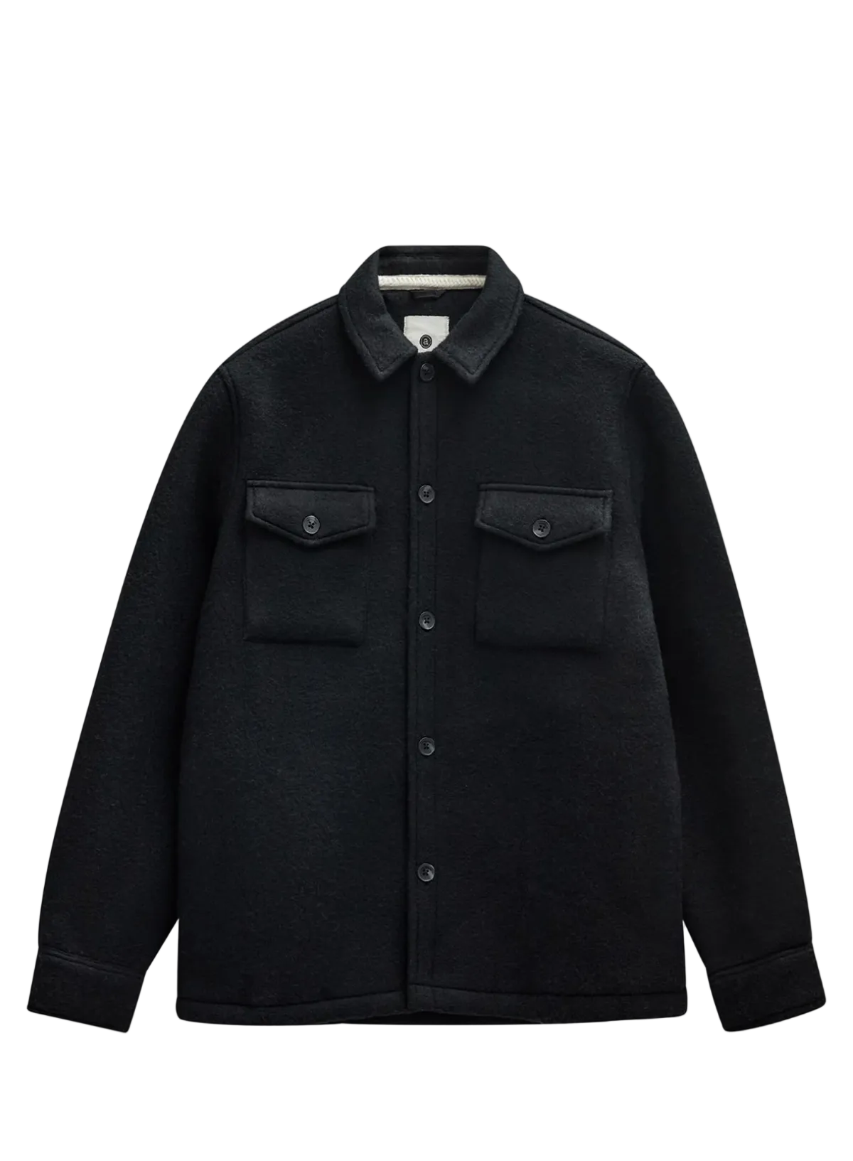 Anerkjendt Oscar Wool Overshirt in Caviar