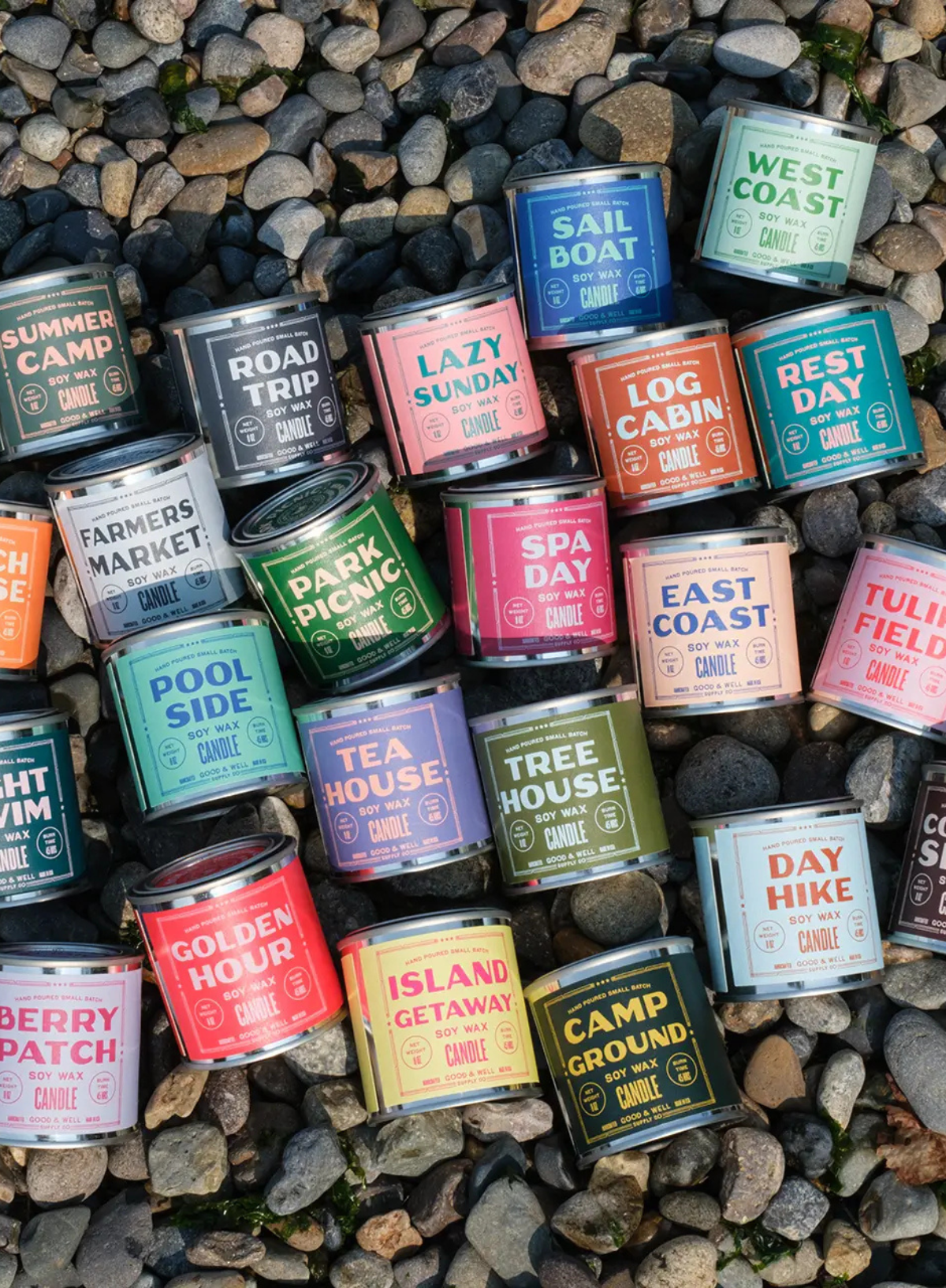 Log Cabin Soy Candle 1/2 Pint from Good & Well Supply Co.