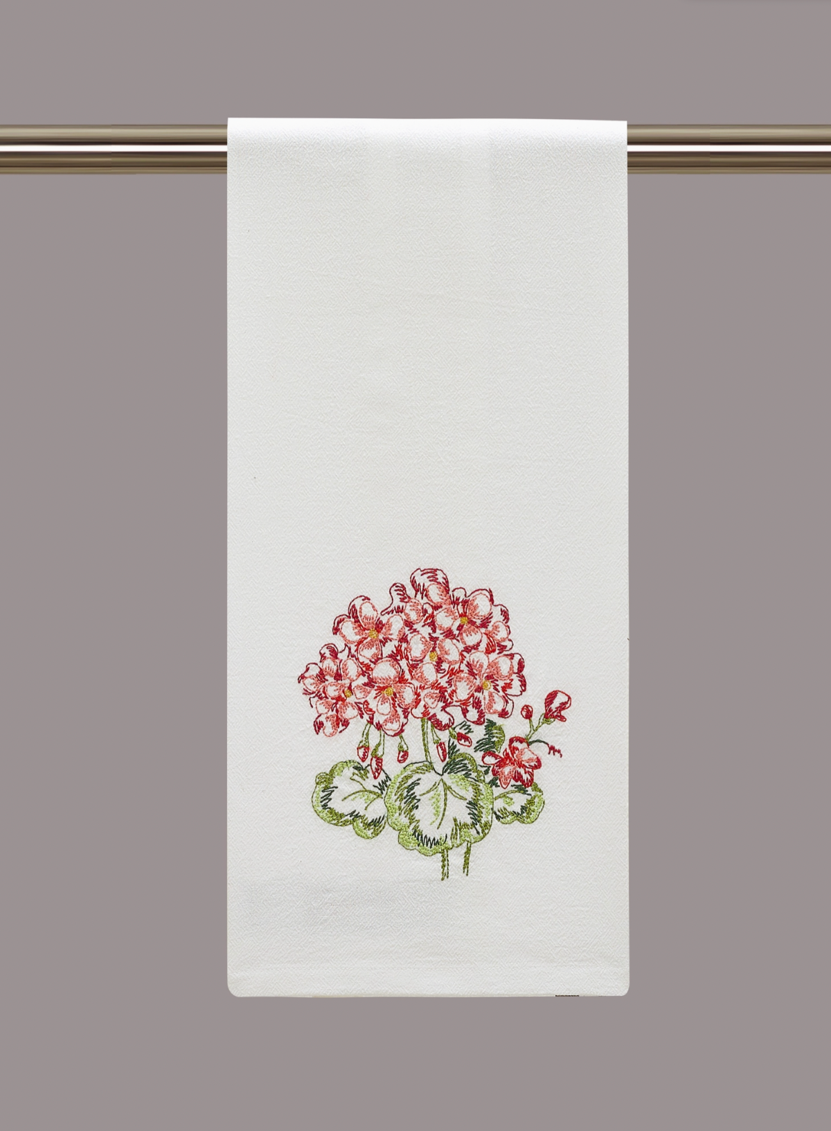 Peking Handicraft Geranium Kitchen Towel