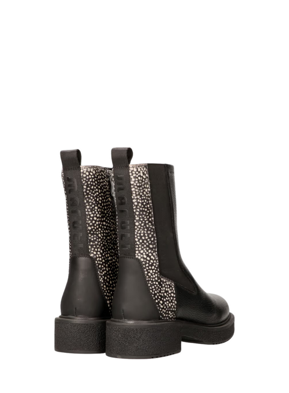 Sarah Leather Boots in Black/Pixel from Maruti