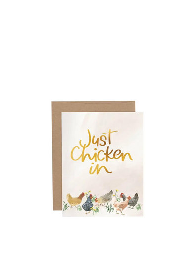 Just Chicken In Greeting Card from 1Canoe2