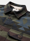 Oscar Big Size Inka Overshirt in Forest Night from Anerkjendt