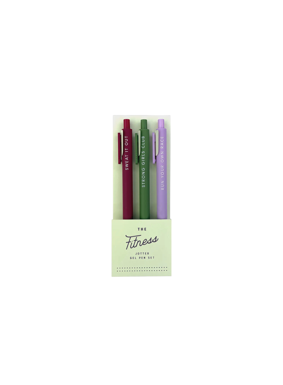 Ruff House Print Shop The Fitness Jotter Gel Pen: Set of 3