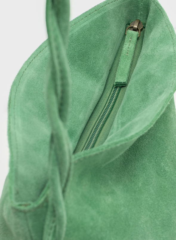 Braided Handle Crossbody Bag in Green from Nice Things