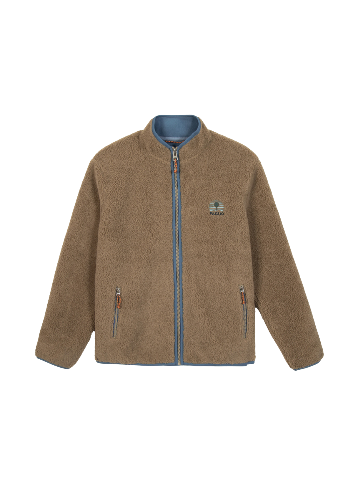 Senonche Polar Zip Up Fleece in Beige from Faguo