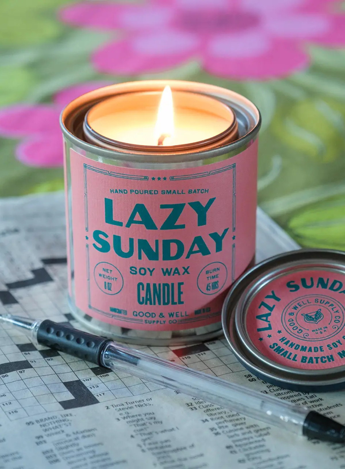 Lazy Sunday Soy Candle 1/2 Pint from Good & Well Supply Co.