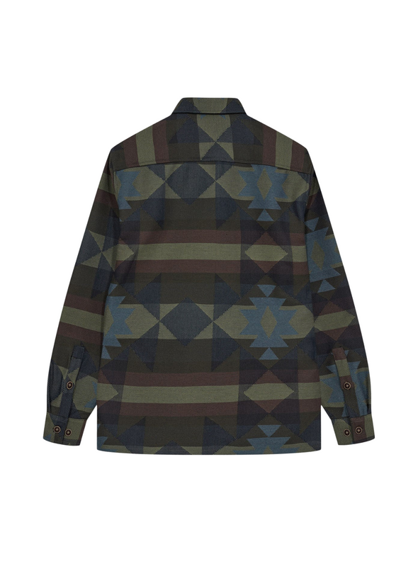 Oscar Big Size Inka Overshirt in Forest Night from Anerkjendt
