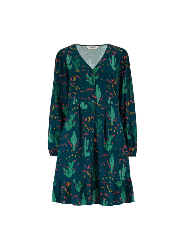 Bibi Mini Tea Dress in Navy Night Desert from Sugarhill