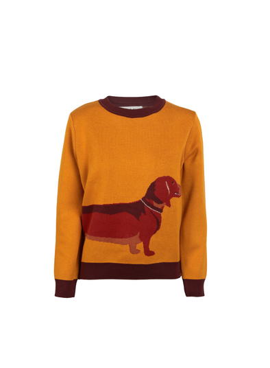 Esther Knit in Mustard Sausage Dog from Palava