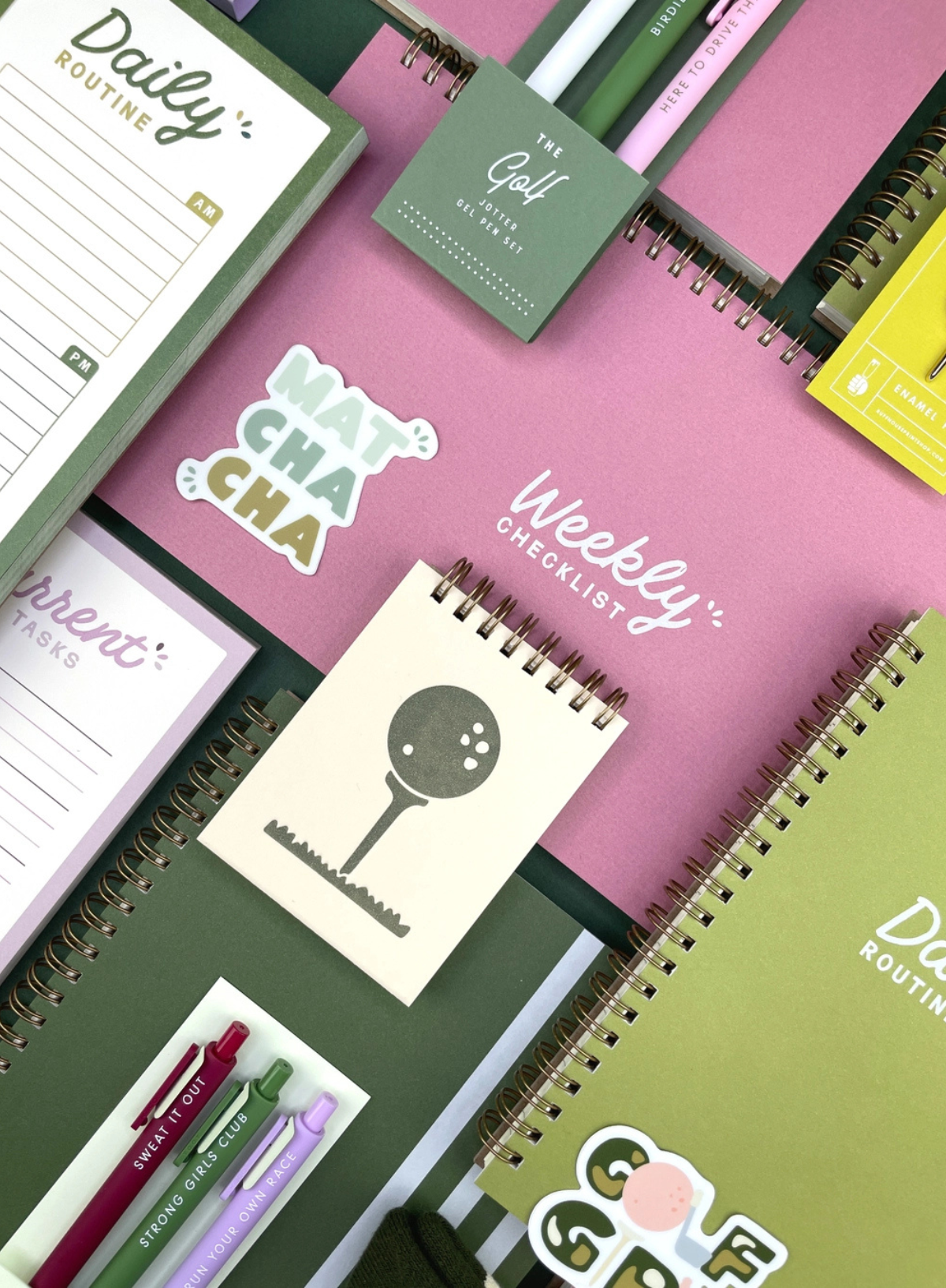 Ruff House Print Shop The Fitness Jotter Gel Pen: Set of 3