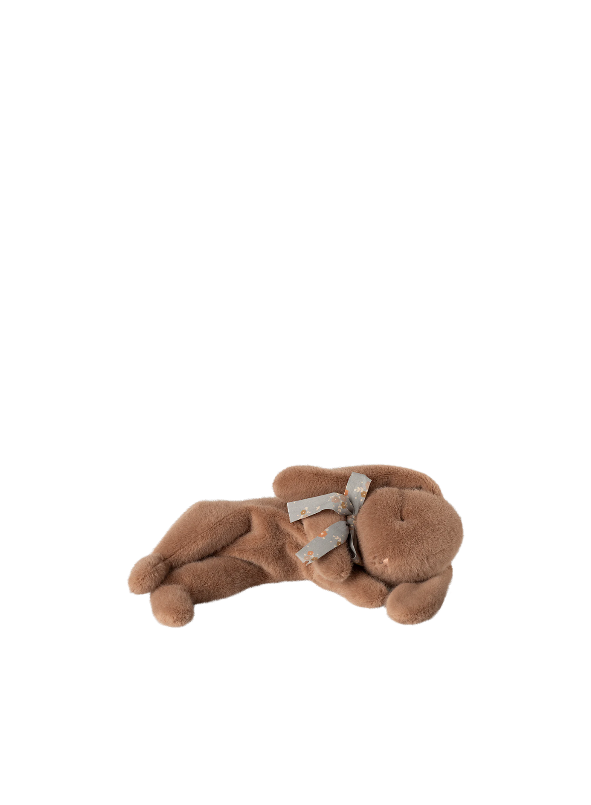 Sleeping Bunny Plush, Small in Soft Brown from Maileg