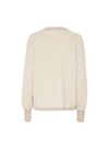 Ellery Knit Pullover in Feather Grey/Chalk Structure from Kaffe
