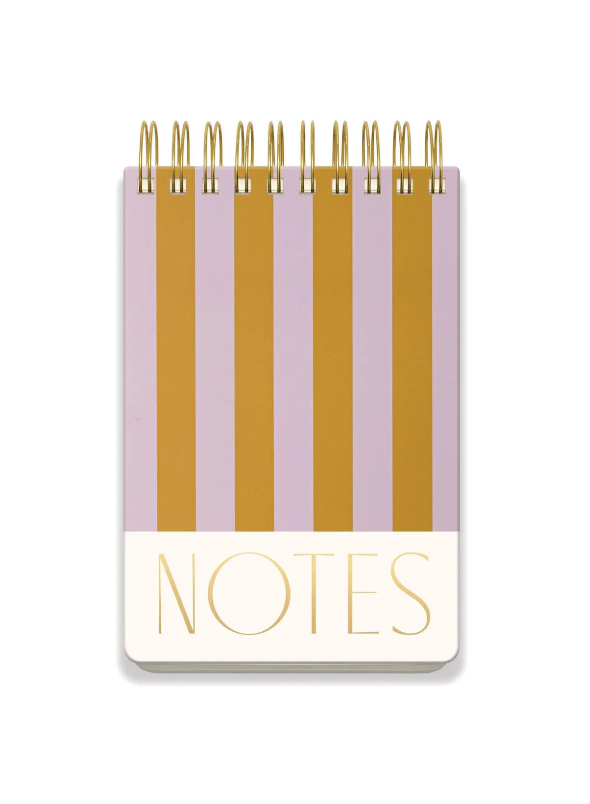 Large Chunky Notepad in Lilac + Ochre Stripes from Designworks Ink