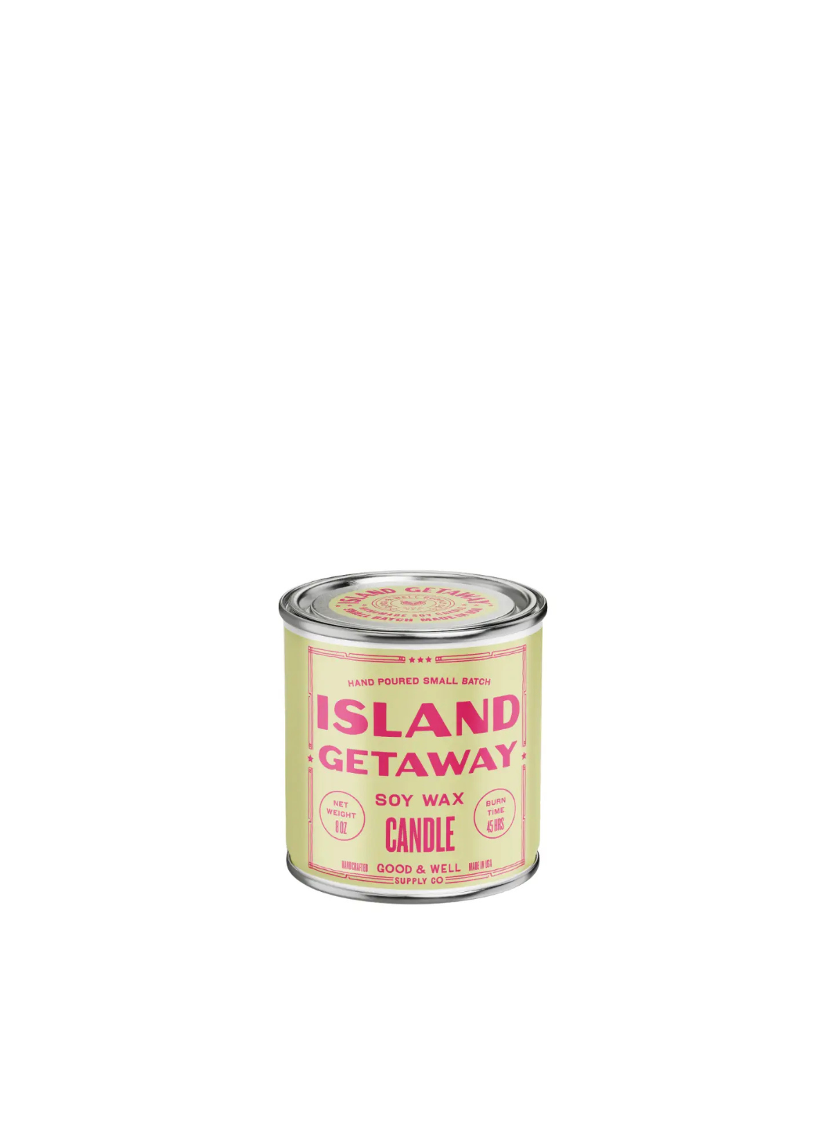 Island Getaway Soy Candle 1/2 Pint from Good & Well Supply Co.