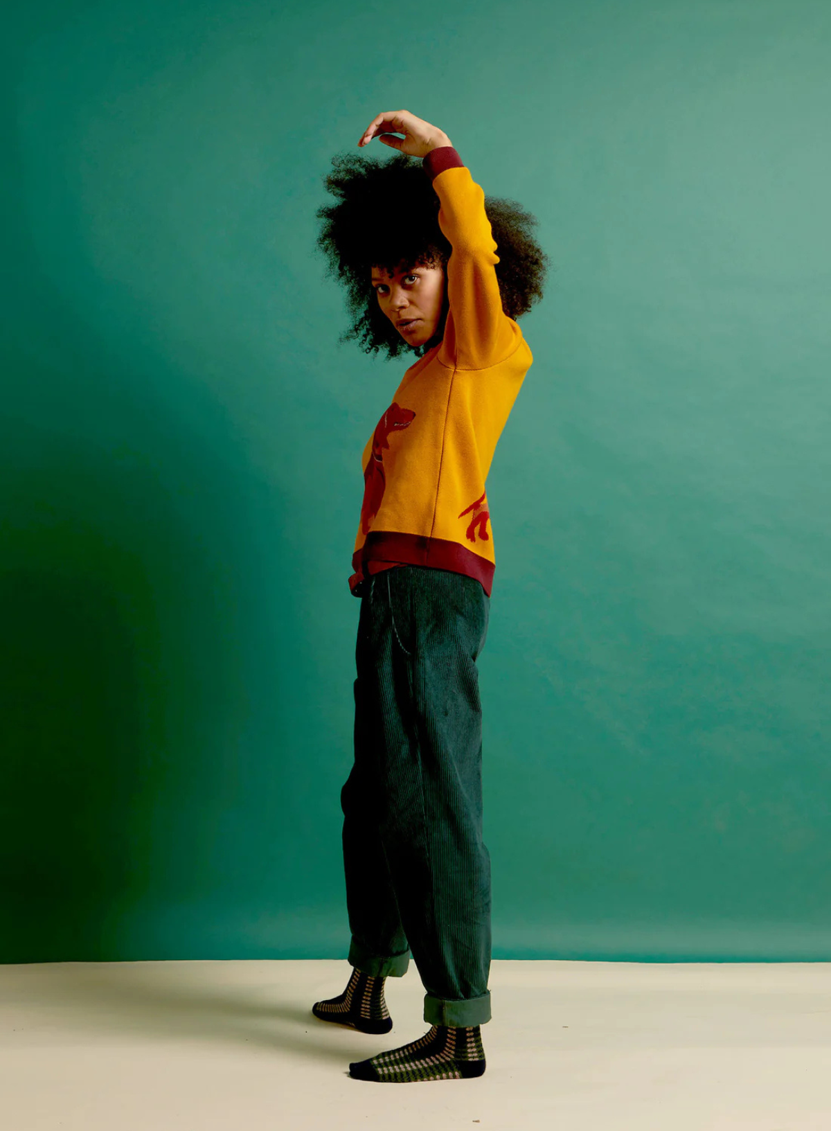 Esther Knit in Mustard Sausage Dog from Palava