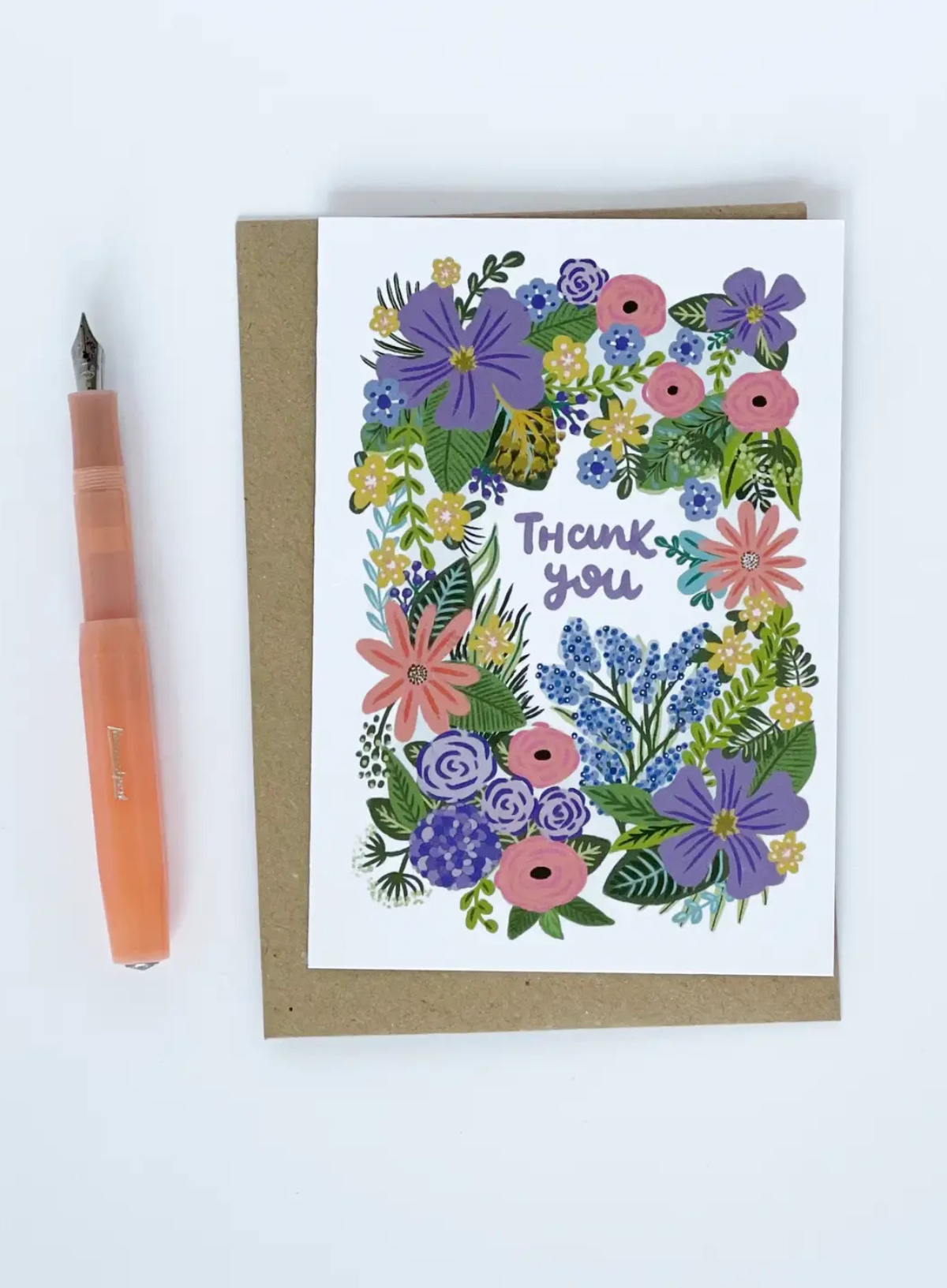 Thank You - Lilac Flowers from Lomond Paper Co