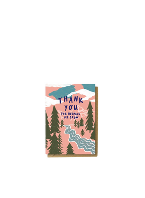 Thank you for Helping Me Grow Card from Charis Raine Illustration
