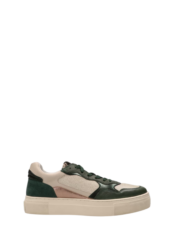 Tavi Leather Trainers in Peacock Gold from Maruti