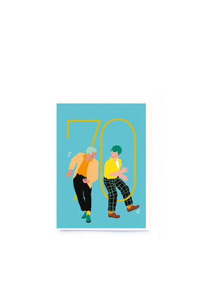 Mens Age 70 Card from Noi