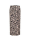 Leonora HW Denim Skirt in Classic Leopard from Kaffe