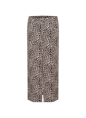 Leonora HW Denim Skirt in Classic Leopard from Kaffe
