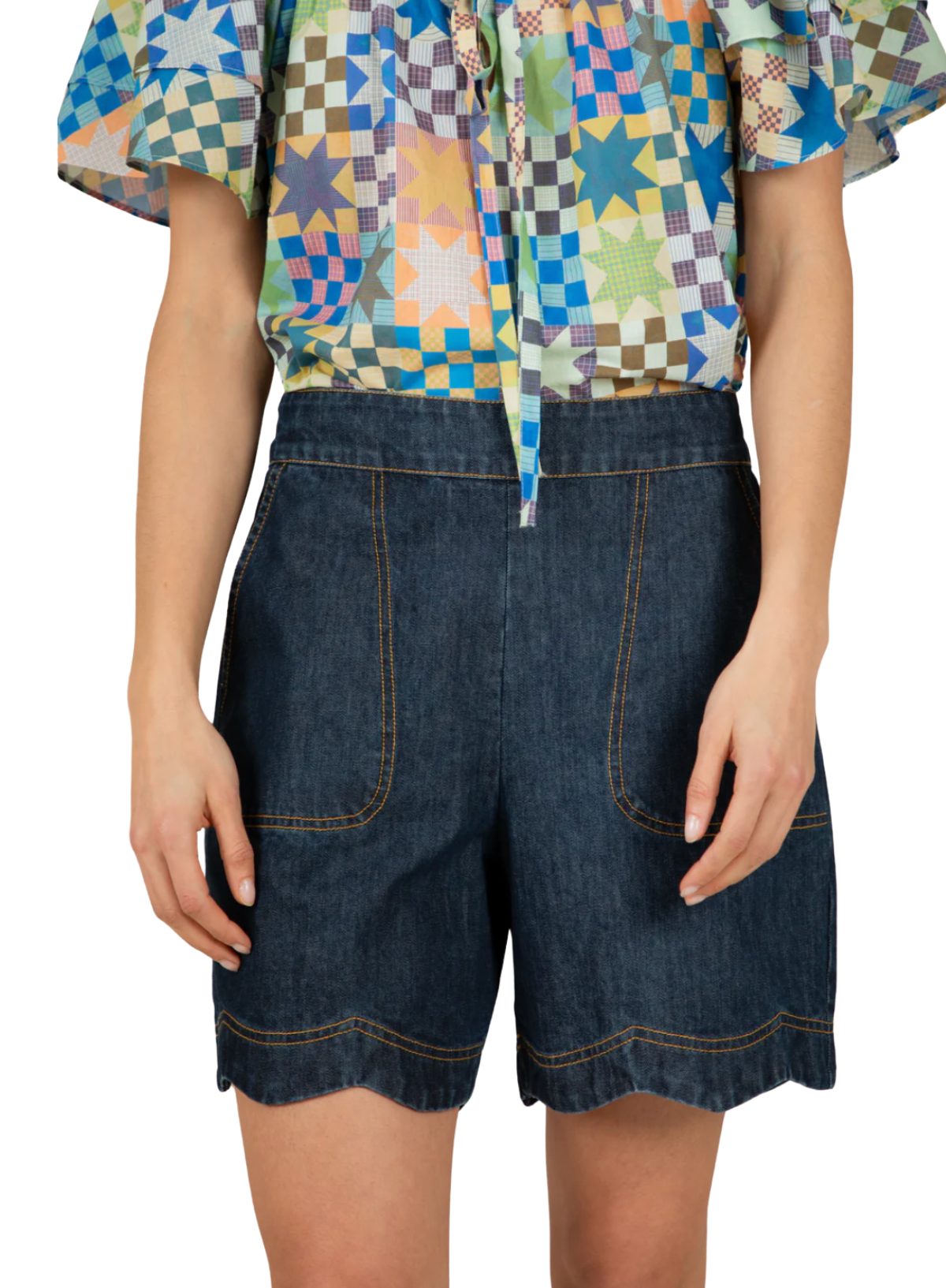 Bonté Mary Shorts in Dark Wash Denim