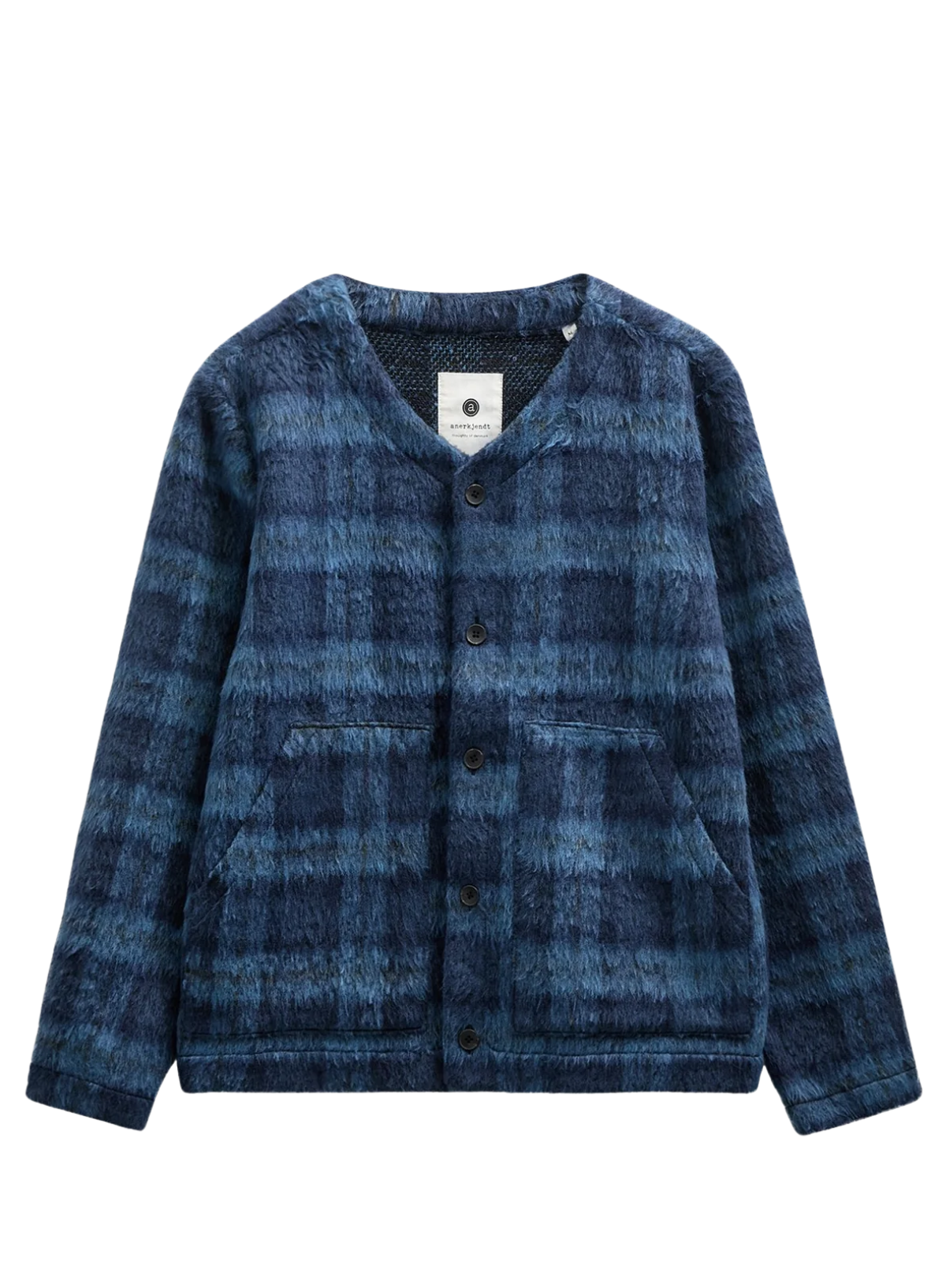 Anerkjendt Dan Heavy Twill Overshirt in Estate Blue