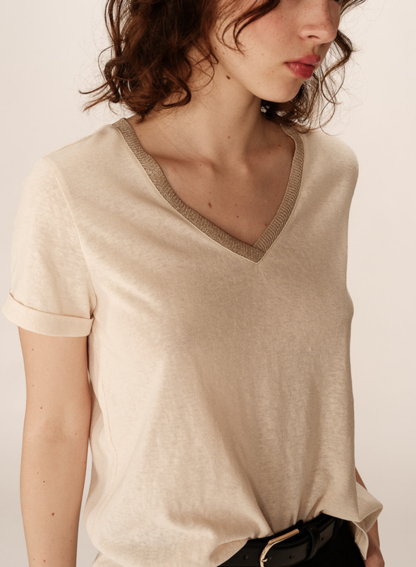 Pepito T-Shirt in Beige from Grace & Mila