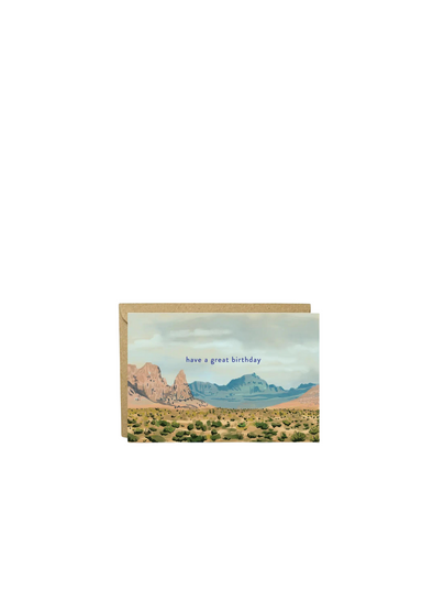 Nevada Desert Birthday Card from Charis Raine Illustration