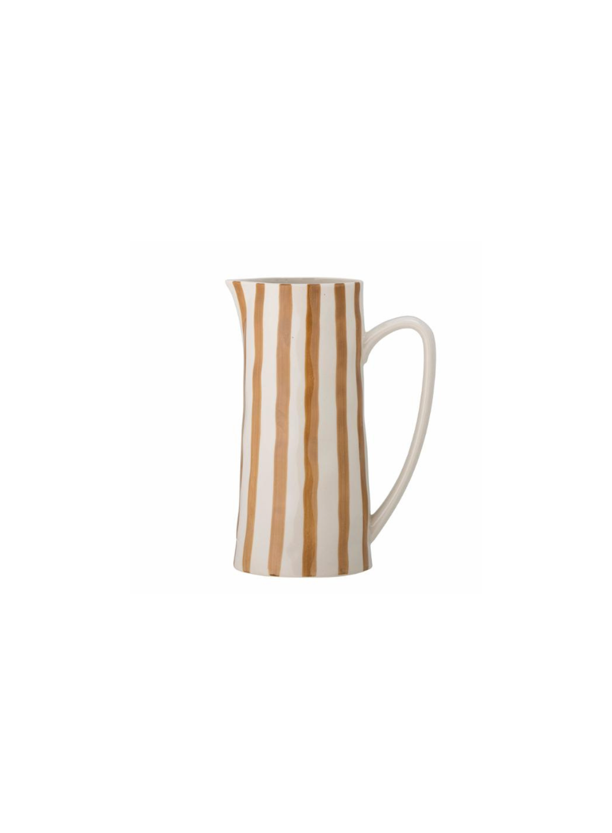 Bloomingville Tall Brown Begonia Stoneware Jug