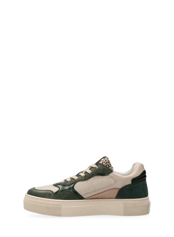Tavi Leather Trainers in Peacock Gold from Maruti