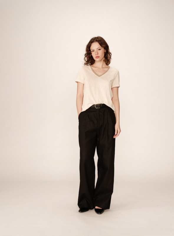 Pepito T-Shirt in Beige from Grace & Mila