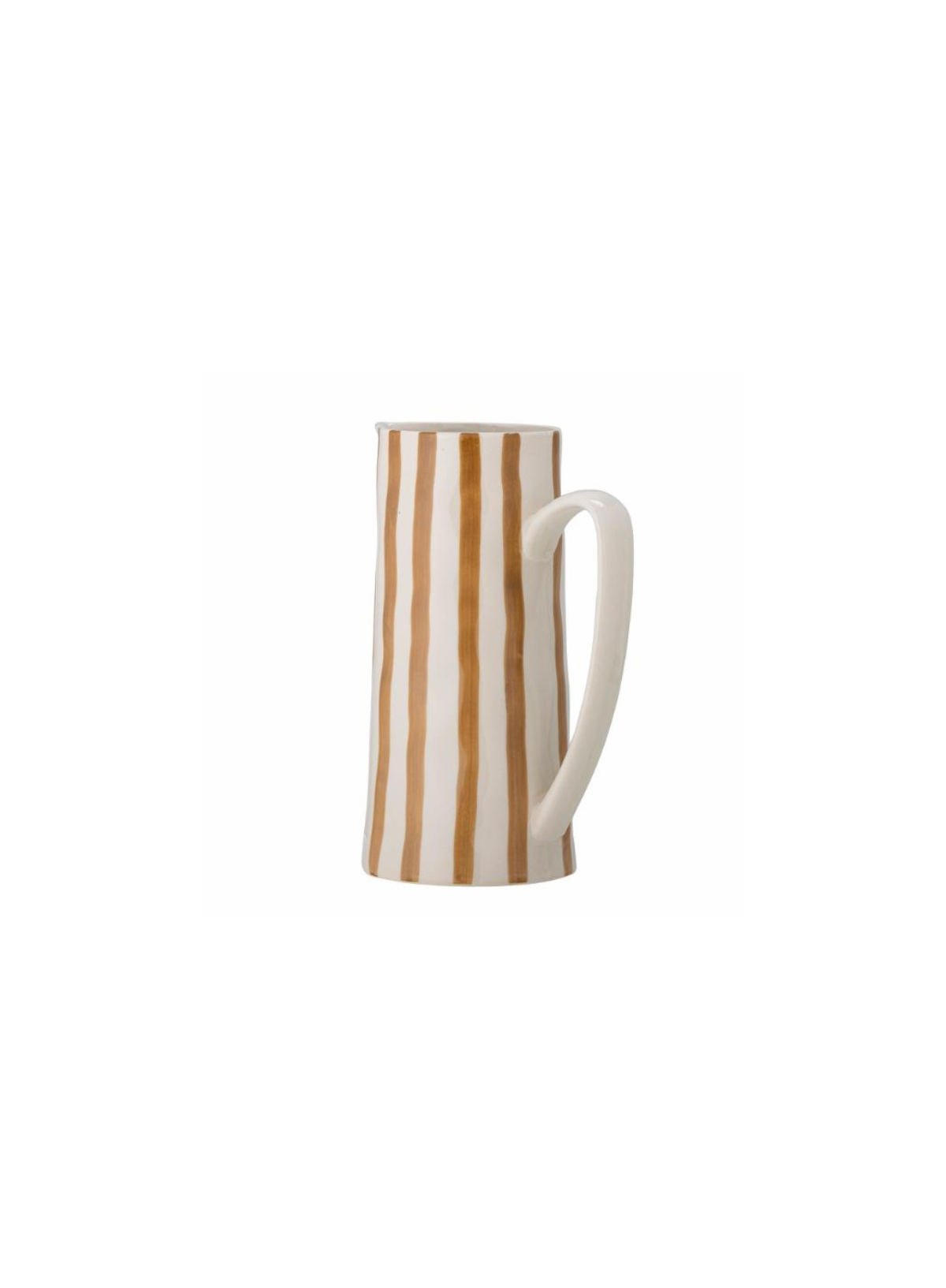Bloomingville Tall Brown Begonia Stoneware Jug