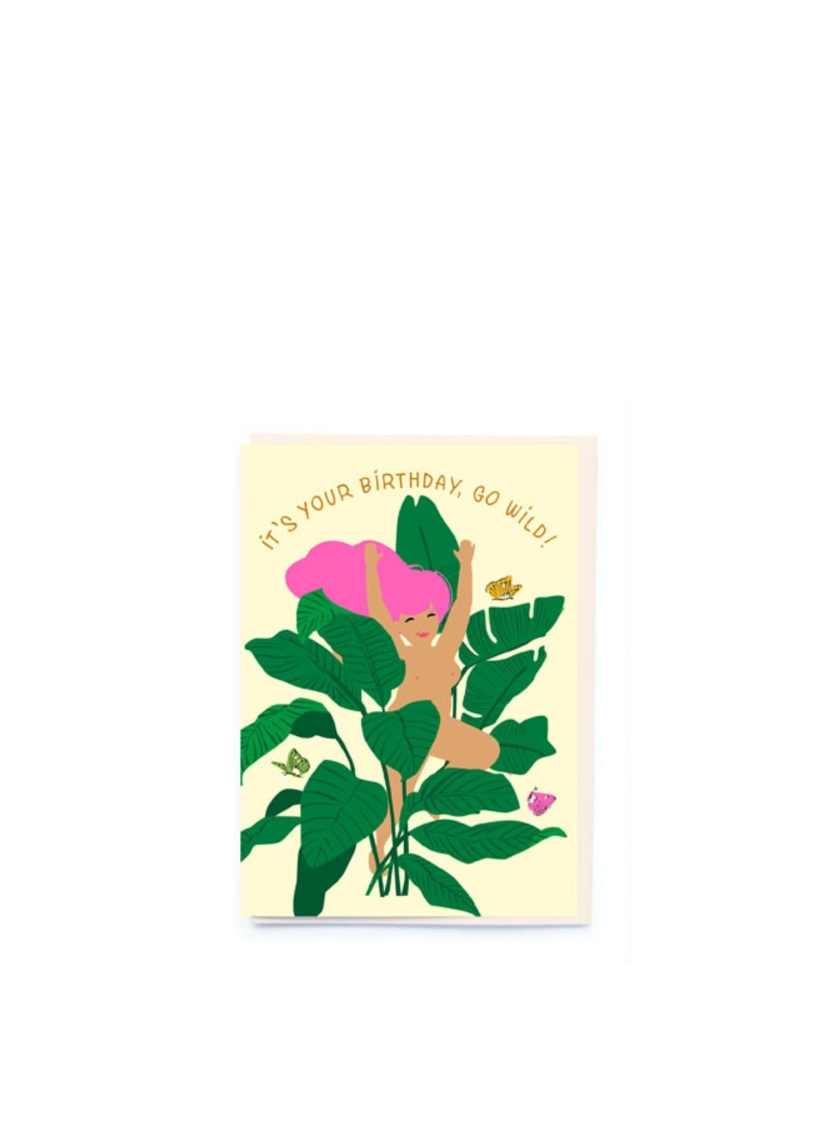 Nudie Girl and Plants Birthday Card from Noi