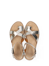 Kiki Leather Sandals in Silver from Maruti