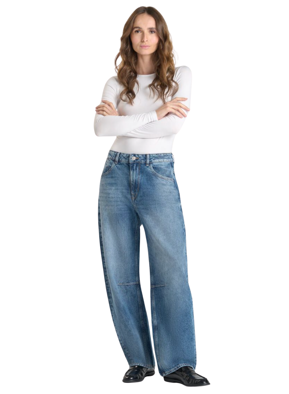 Le Temps des Cerises Madie Leder Balloon Jeans