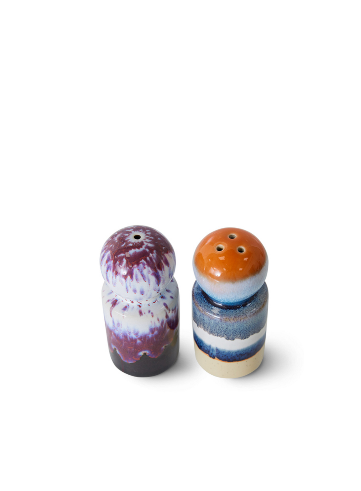 70's Ceramics Salt & Pepper Jar in Stargaze from HK Living