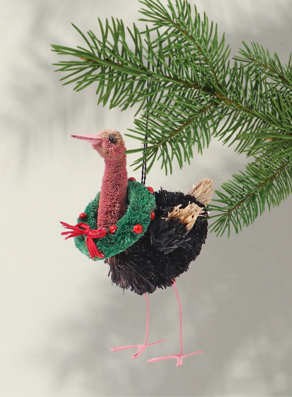 Bristle Ostrich Christmas Decoration from Studio THIE