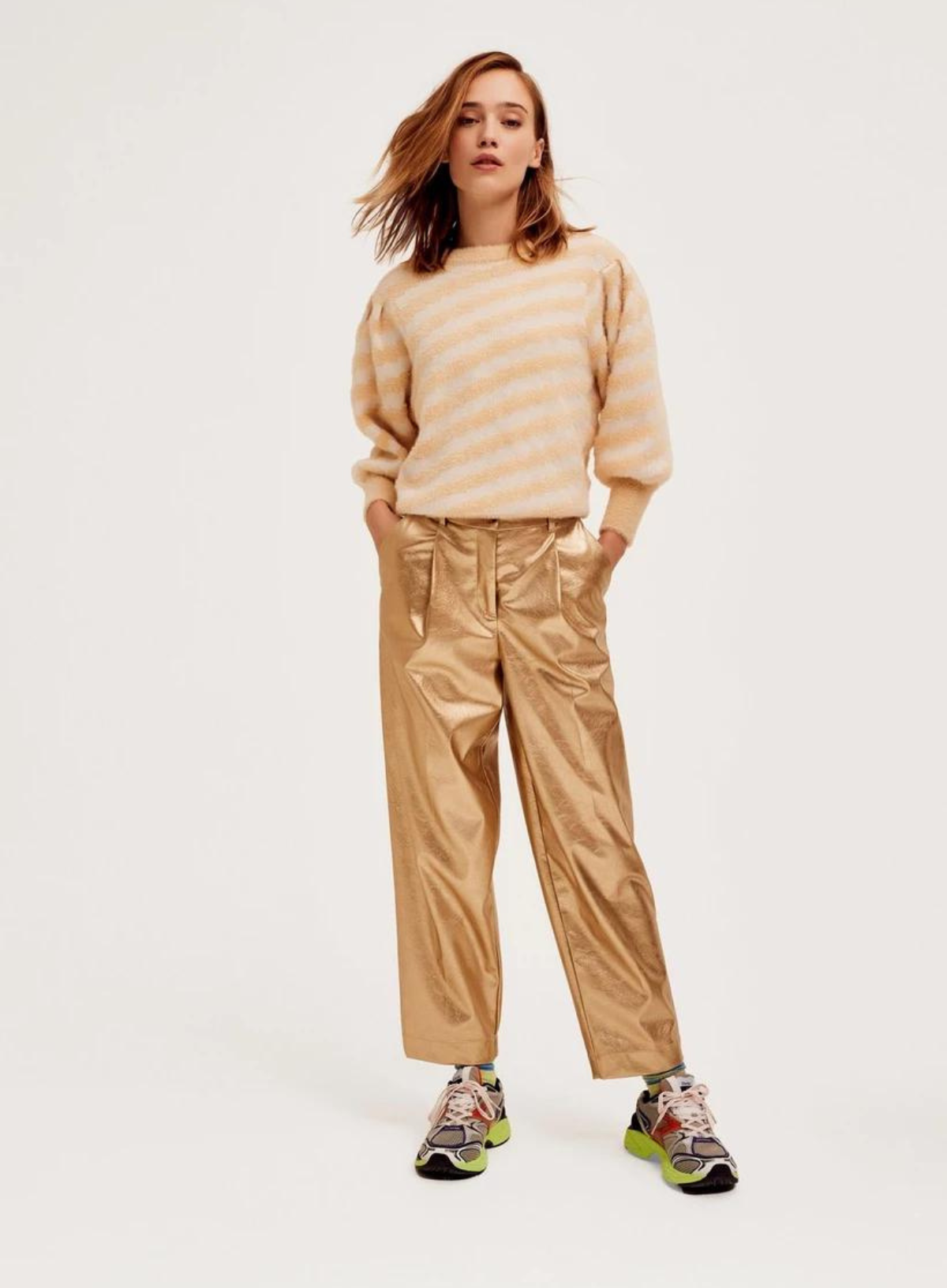 Lahti Trousers in Gold from CKS