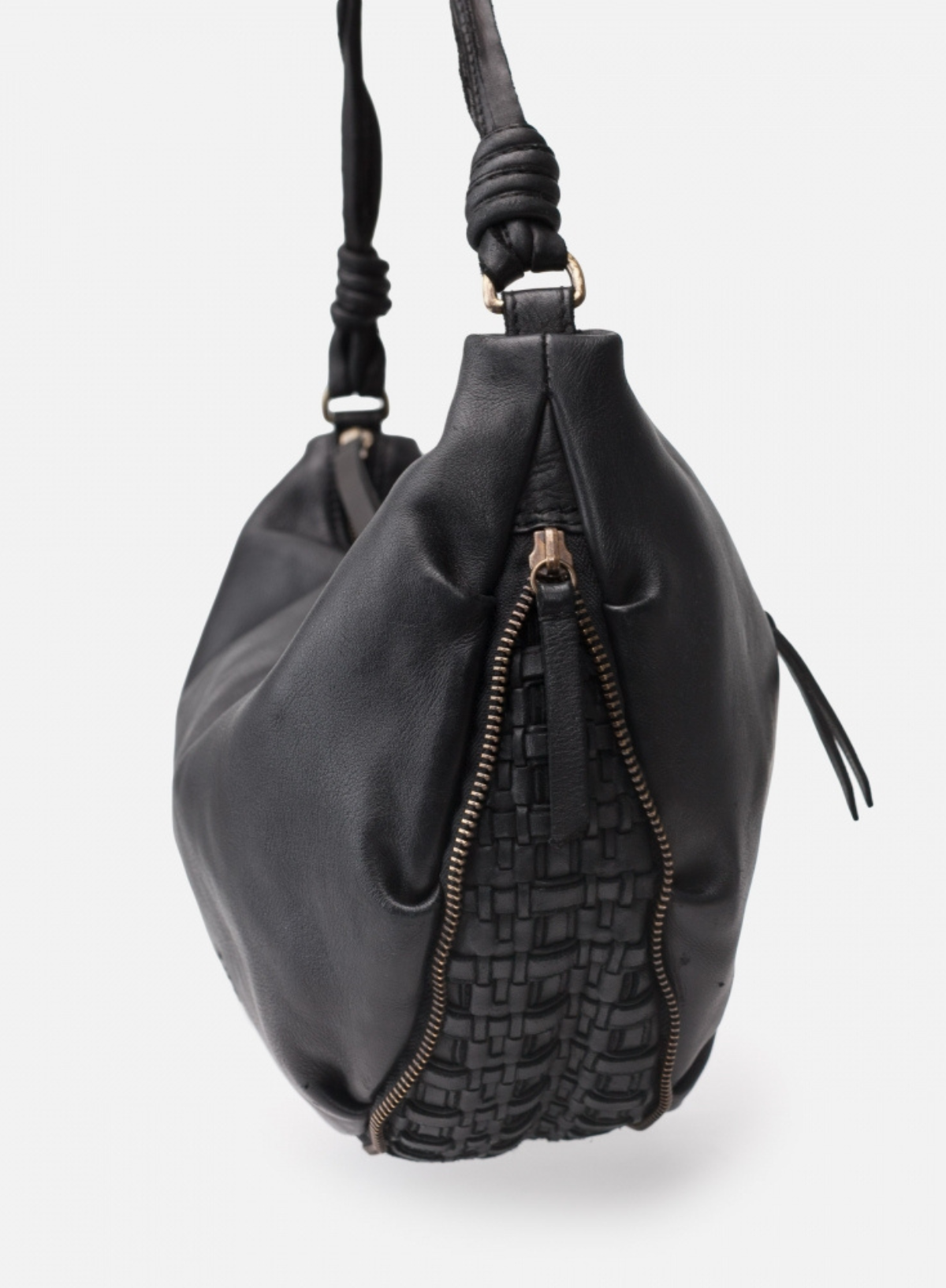 Biba Leather Niland Bag in Black