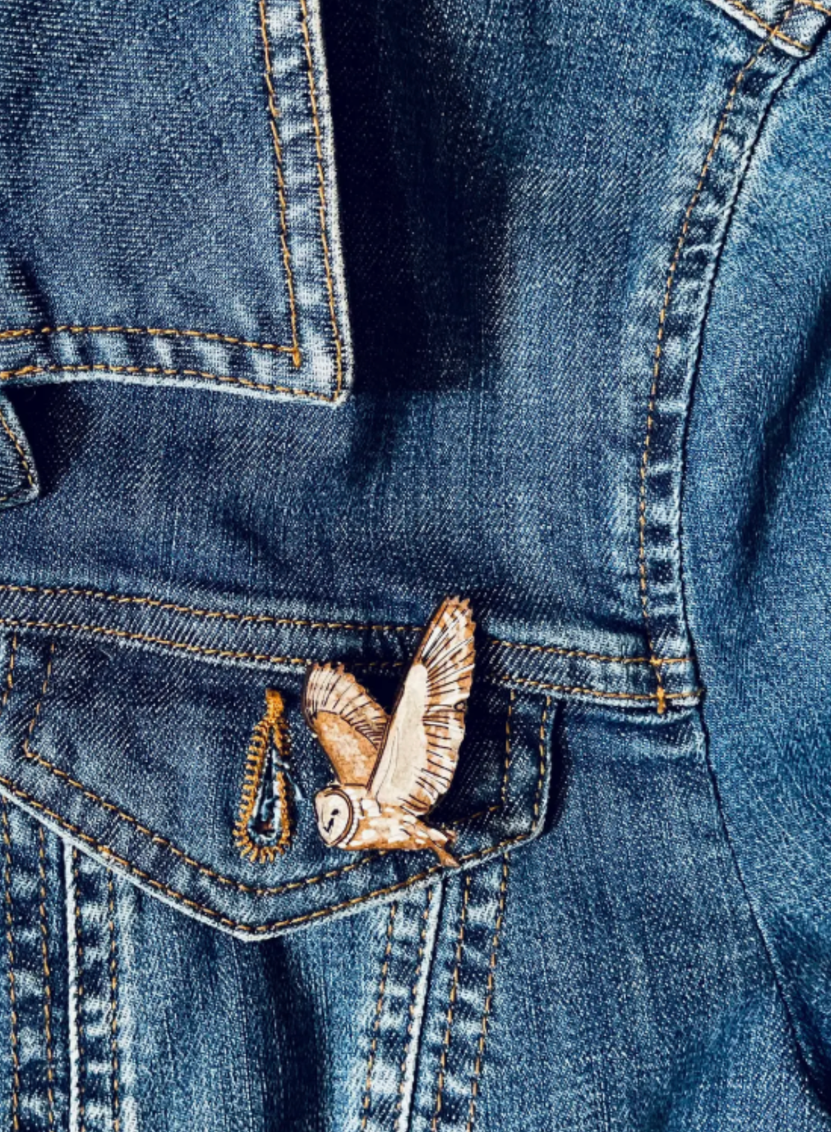 Barn Owl Mini Pin from Lily Faith