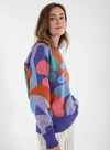 Danefox Cotton Jaquard Sweater in Cold Purple from Danefae